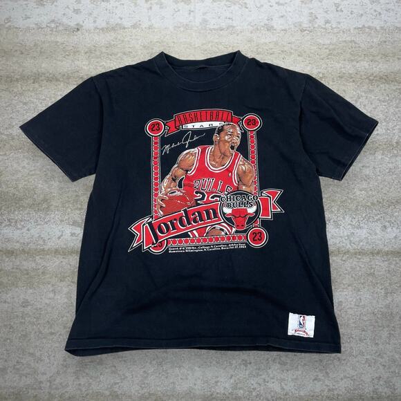 Jordan Other - Vintage 80s Michael Jordan Shirt Mens L Black Made in USA Basketball Star